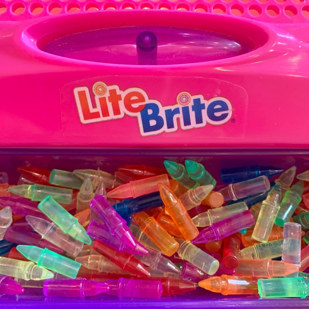 Pink Portable Lite Brite Flat Screen